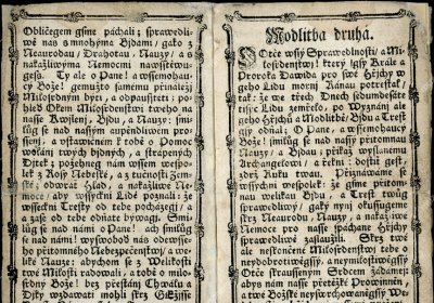 Morové instrukce a Motlitba proti moru