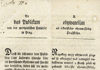 Vyhláška obyvatelstvu z roku 1813