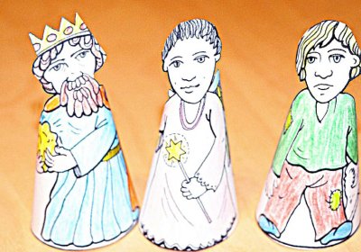 Vánoční kornoutkové divadlo